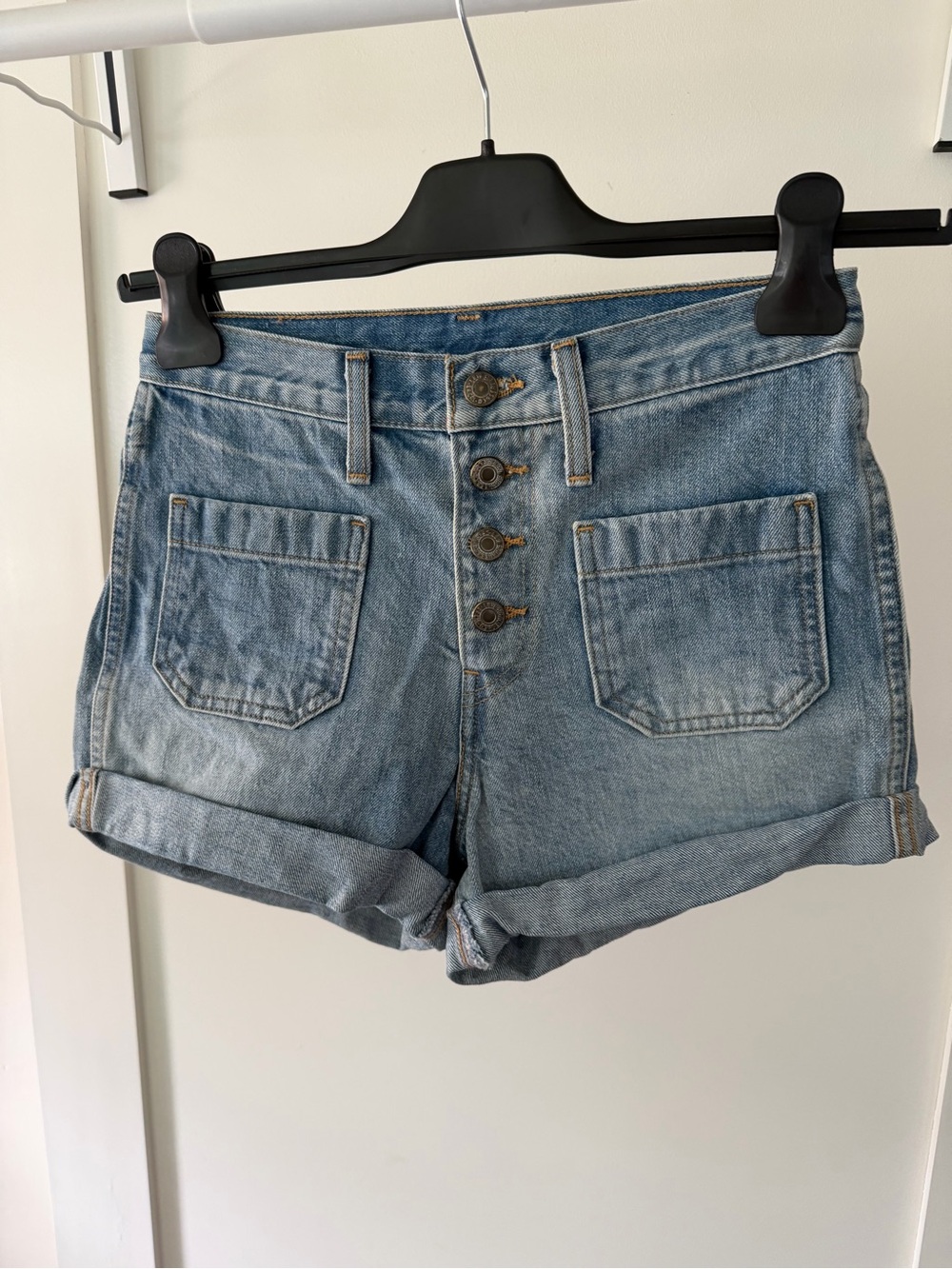 Levi’s Orange Tag High-Rise Light Blue Denim Women’s Shorts